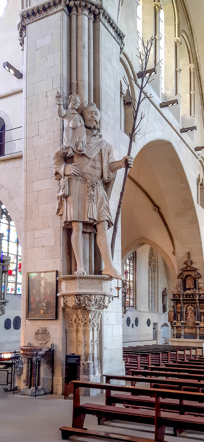 Heiliger Christophorus Kölner Dom, Holz